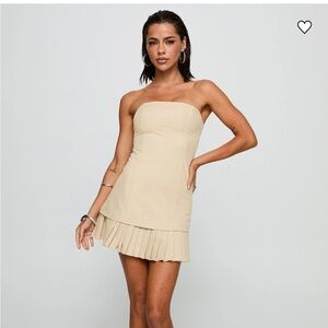 Princess Polly Believe My Mind Playsuit Beige